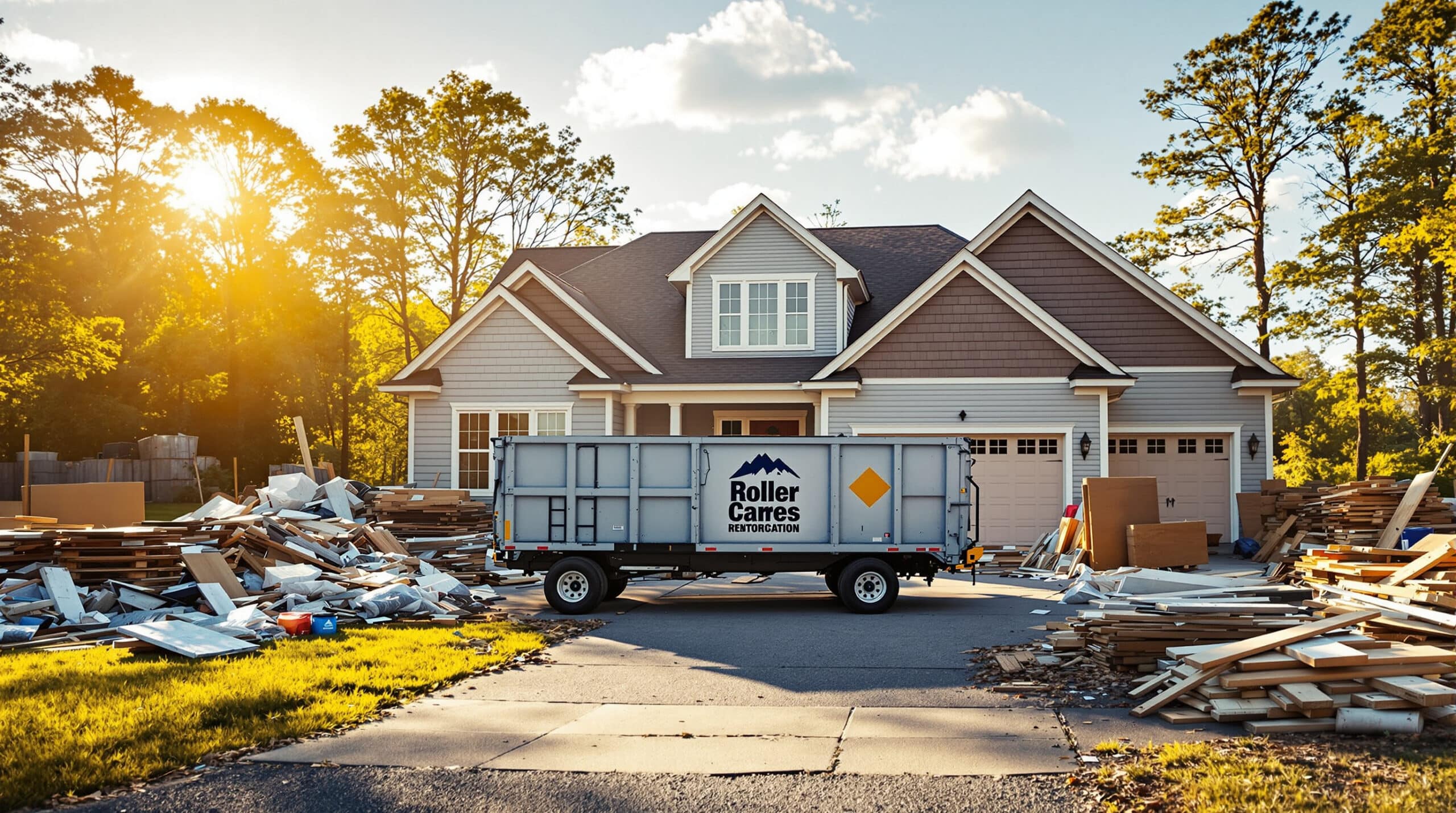 home renovation dumpster rental Henderson County
