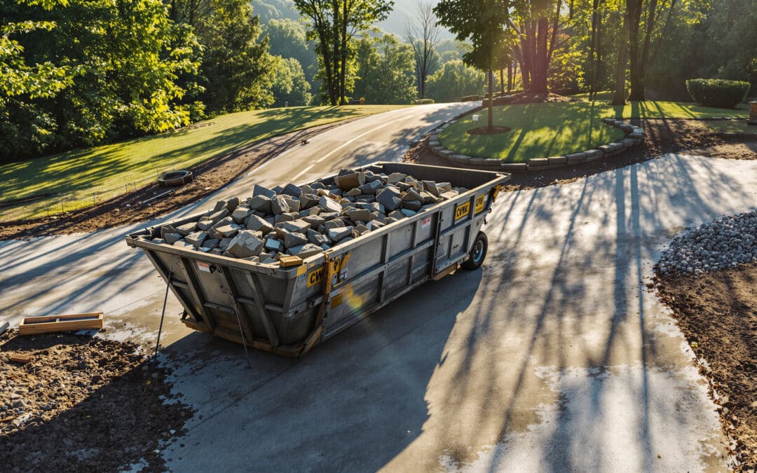 Roll-Off Dumpster for Concrete Removal in Asheville NC