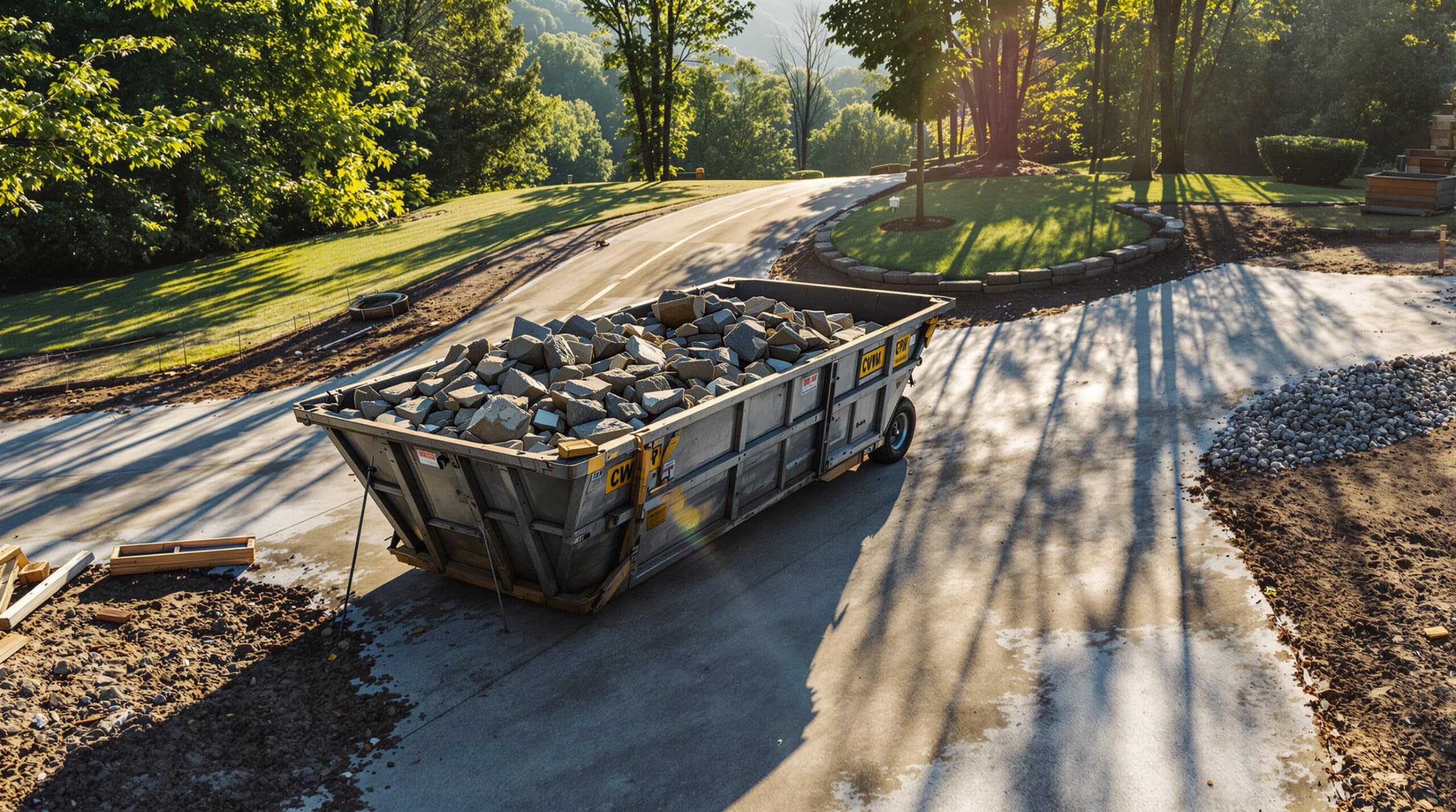 roll-off dumpster for concrete removal Asheville NC