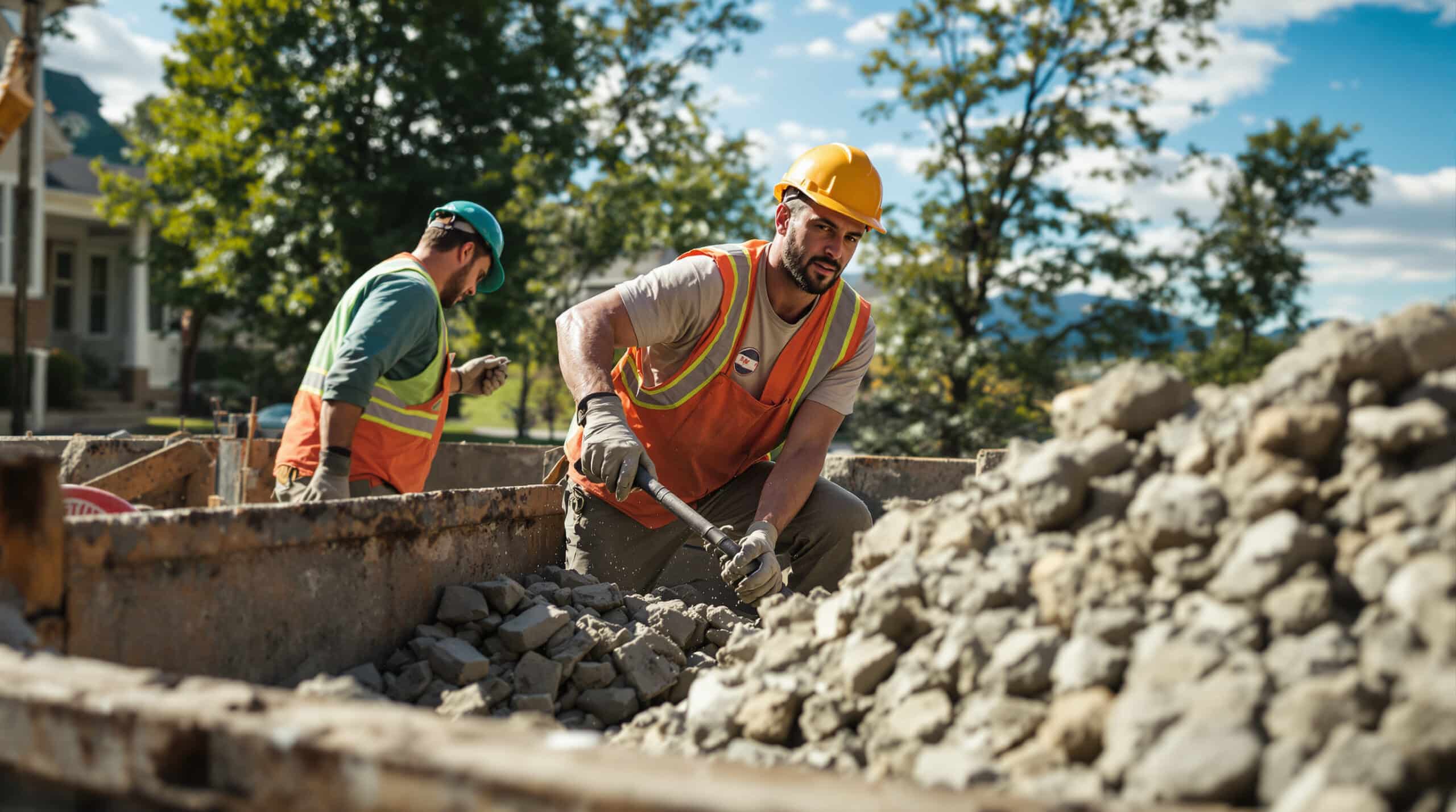 roll-off dumpster for concrete removal Asheville NC