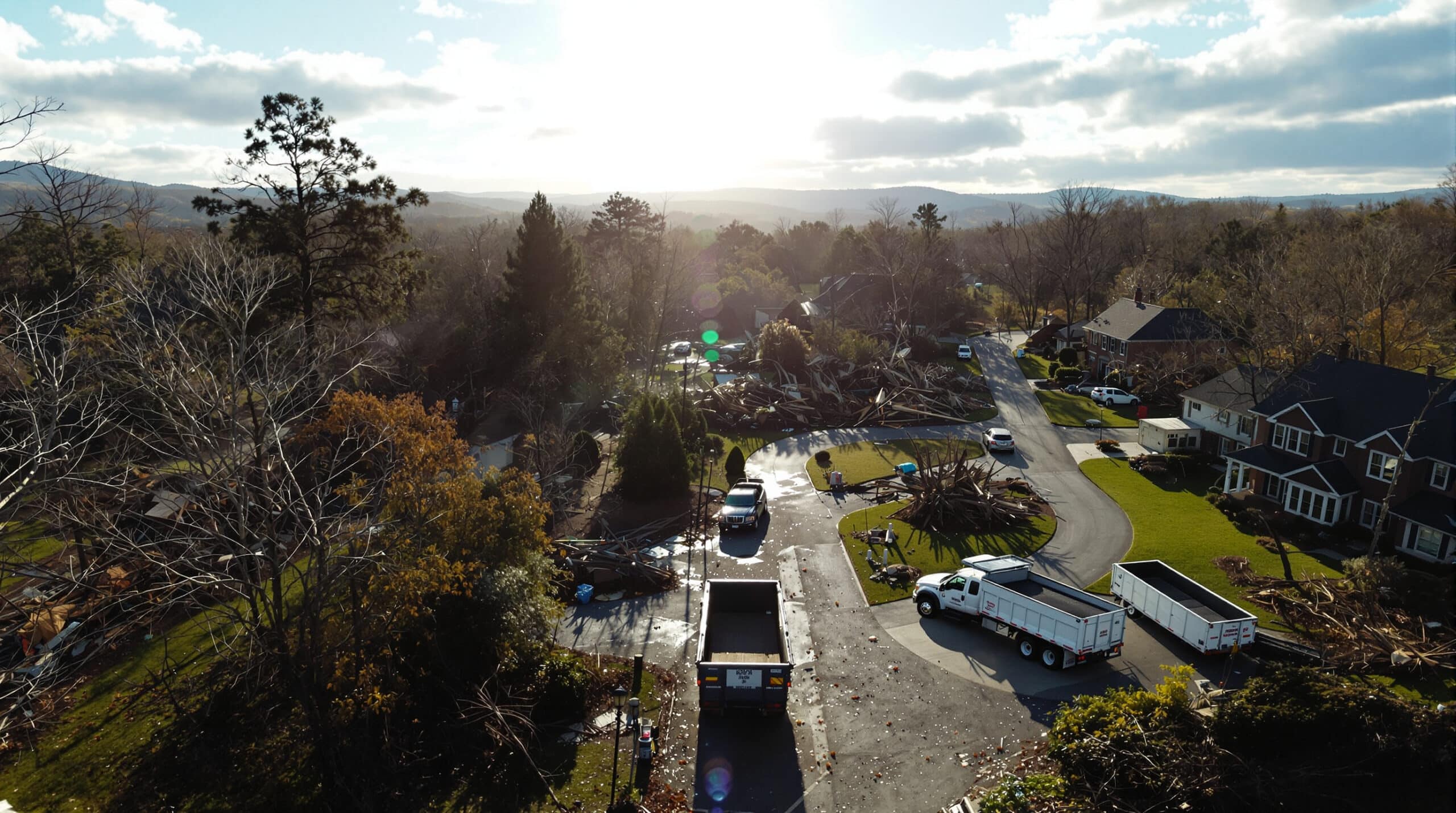 storm damage cleanup dumpster rental buncombe county